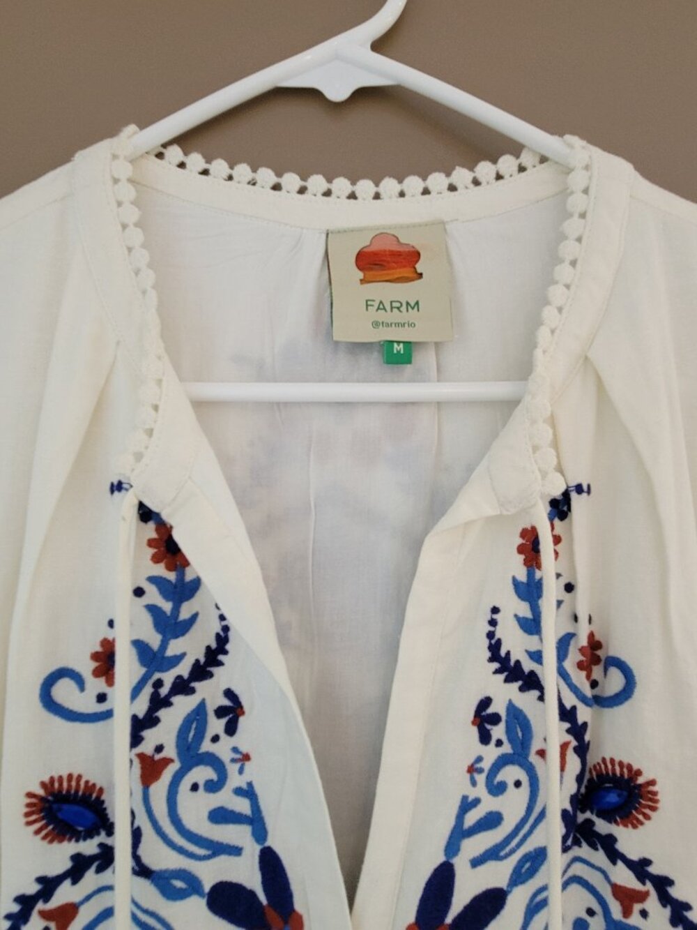 Farm Rio Blue Pineapple Tiered Maxi Dress - Picture 2 of 7